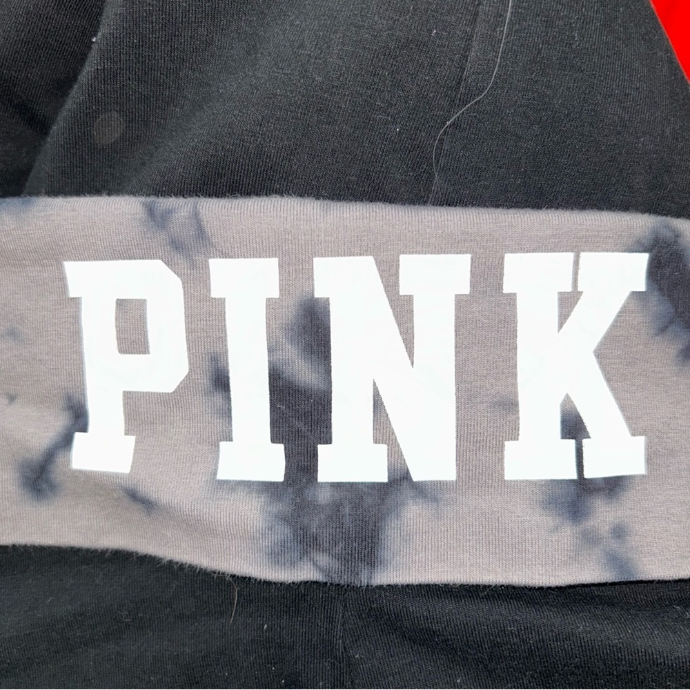 Victoria's Secret PINK y2k low rise gold over Black and Gray Yoga Pants - Picture 3 of 5